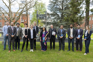 Gruppenfoto der indischen Delegation und der BAM-Wissenschaftlerinnen und Wissenschaftler